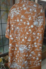 CREWEL DESIGNER KASHMIRI EMBROIDERY STOLE CASHMERE PASHMINA~ 10 DESIGNS CHOICE