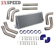 3" DIY Intercooler Piping Kit+Large 3" I/O Front Mount Intercooler EMUSA