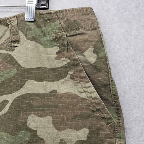 Faded Glory Herren Etikett Größe 40 (eigentlich 45) tarnfarbene Cargoshorts 10" Schrittlänge Rip Stop  - Bild 4 von 14