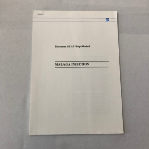1987 SEAT Malaga Injection Car Press Kit Photos Brochure GERMAN Text - Picture 10 of 14