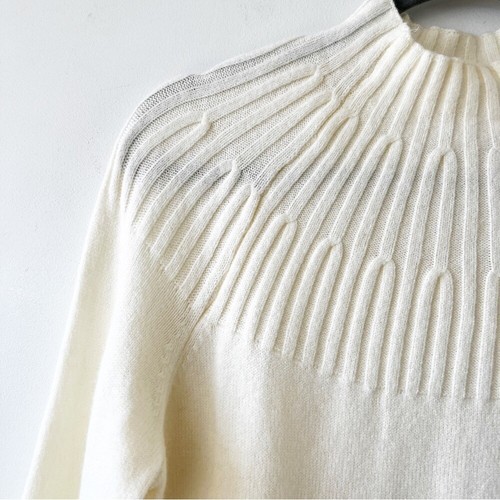 Anthropologie Winter White Tunic Sweater Size Small Holiday Ski Lodge Cozy Top - Picture 3 of 7