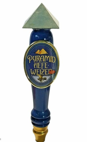 Pyramide Hefe-Weizen Ale Holz Bier Zapfhahn Griff 11" hoch - Bild 1 von 6