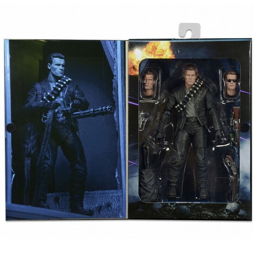 NECA Terminator 2 Jüngster Tag T-800 Ultimate Deluxe Arnold 7" Actionfigur Neu - - Bild 2 von 9