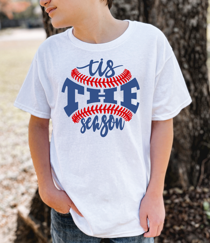 Baseball or Softball T-Shirt “TIS THE SEASON” Gildan Youth & Adult Unisex sizes - Picture 4 of 14