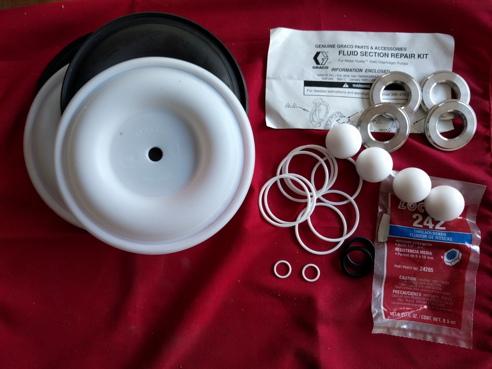 Graco, D07311, Husky 1040 Fluid Section Repair Rebuild Pump Kit eBay