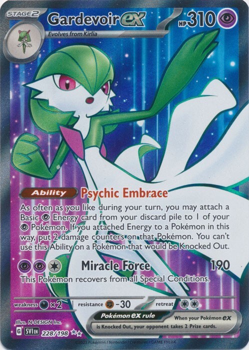 Gardevoir ex -  228/198 Ultra Rare Scarlet & Violet Base Set Pokemon TCG