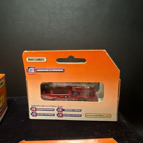 Matchbox 1998 NEW German Notfall Vehicles 21 22 23 24 25 Fire Truck Police 33500 - Picture 14 of 20