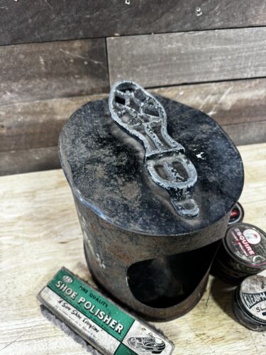 Antique Josh Rosen & Sons Steel Shoe Shine Kit - Picture 7 of 9