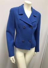 Geiger Jacket Nwt Blue New Pure Wool Size 38