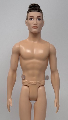 Barbie BMR1959 Fashionistas Cuerpo Híbrido DESNUDO Asiático Ken Muñeca Morena Bollo Harley - Imagen 6 de 12