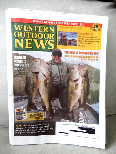 WESTERN OUTDOOR NEWS Newspaper SPORTSMAN MAGAZINE Feb. 24, 2023 FISHING Hunting - Picture 2 of 15