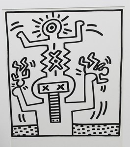 Keith-Haring-LITHORAPH-mint-cond-from-lucio-AMELIO-suite-ed-of-300-rare-investm