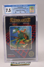 Commando Nintendo NES 1986 Capcom CIB Complete in Hangtab Box w/Manual CGC 7.5