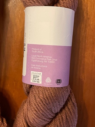 Louet GEMS Merino Wool Yarn / Bulky Chunky Weight/ Lot of 2 Sandalwood - Picture 3 of 3