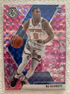 2019-20 Panini Mosaic Rookie Pink Camo Prizm #229 RJ Barrett RC Knicks 🔥💎🏀