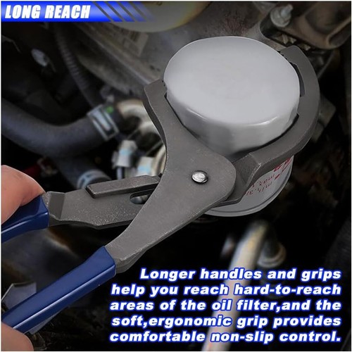 Adjustable Oil Filter Wrench Set 9" & 12" Oil Filter Pliers Oil Filter Removal T - Picture 6 of 7