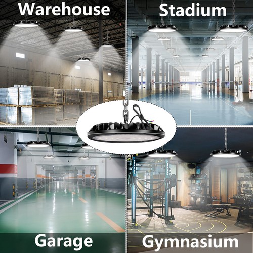 100W-300W UFO LED High Bay Light Workshop Lights Industrial Garage Factory Lamp - Picture 11 of 15