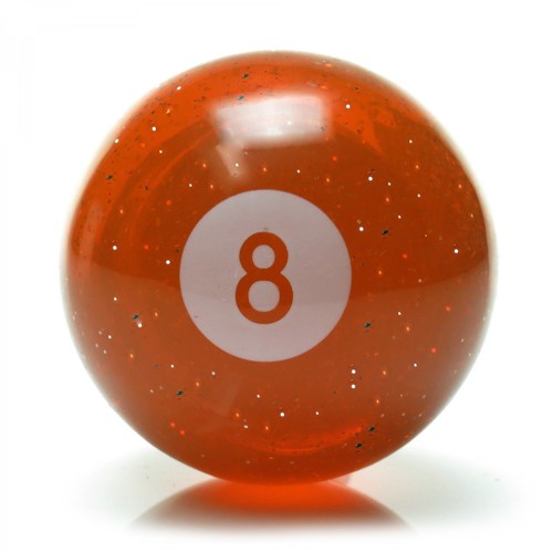 8 Ball Metal Flake Shift Knob w/ 1/2-13 Insert Shifter Auto Manual Custom Hotrod - Picture 2 of 8