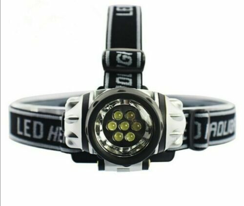 9x LED Headlamp Linterna de Cabeza Linterna Frontal Lámpara Headlight Lámpara - Imagen 1 de 4