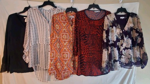 Lot Of 25 Women's Large Spring, Fall & Winter Sweater, Top, Blouses New & Used - Picture 4 of 11