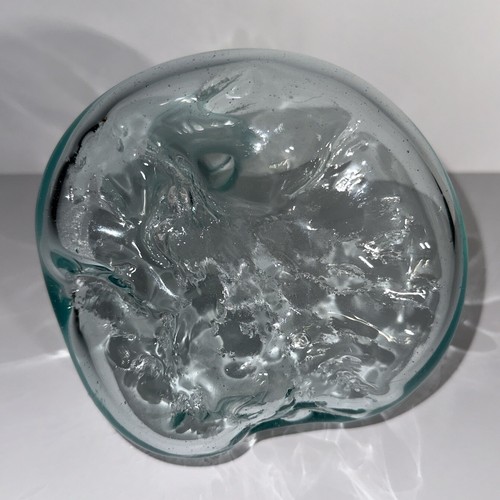 Hand Blown Wine Decanter Green Glass Wine Decanter - Picture 7 of 8