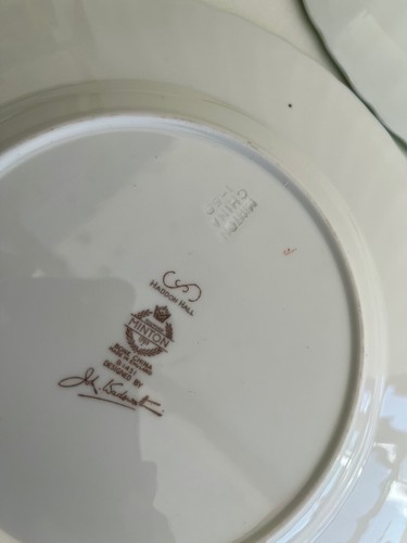 6 MINTON HADDON HALL SALAD PLATES 23cm - GREAT CONDITION - Picture 11 of 11