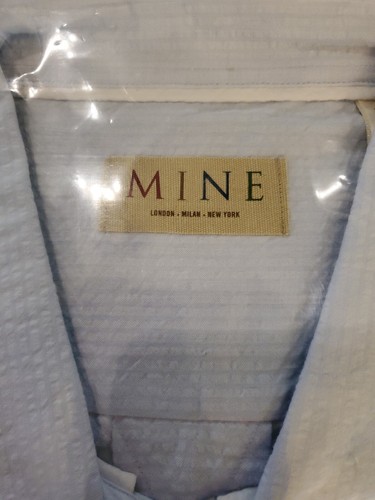 MINE Mens Lite Blue Short Sleeve Shirt Size XXL  ( B ) - Picture 3 of 5