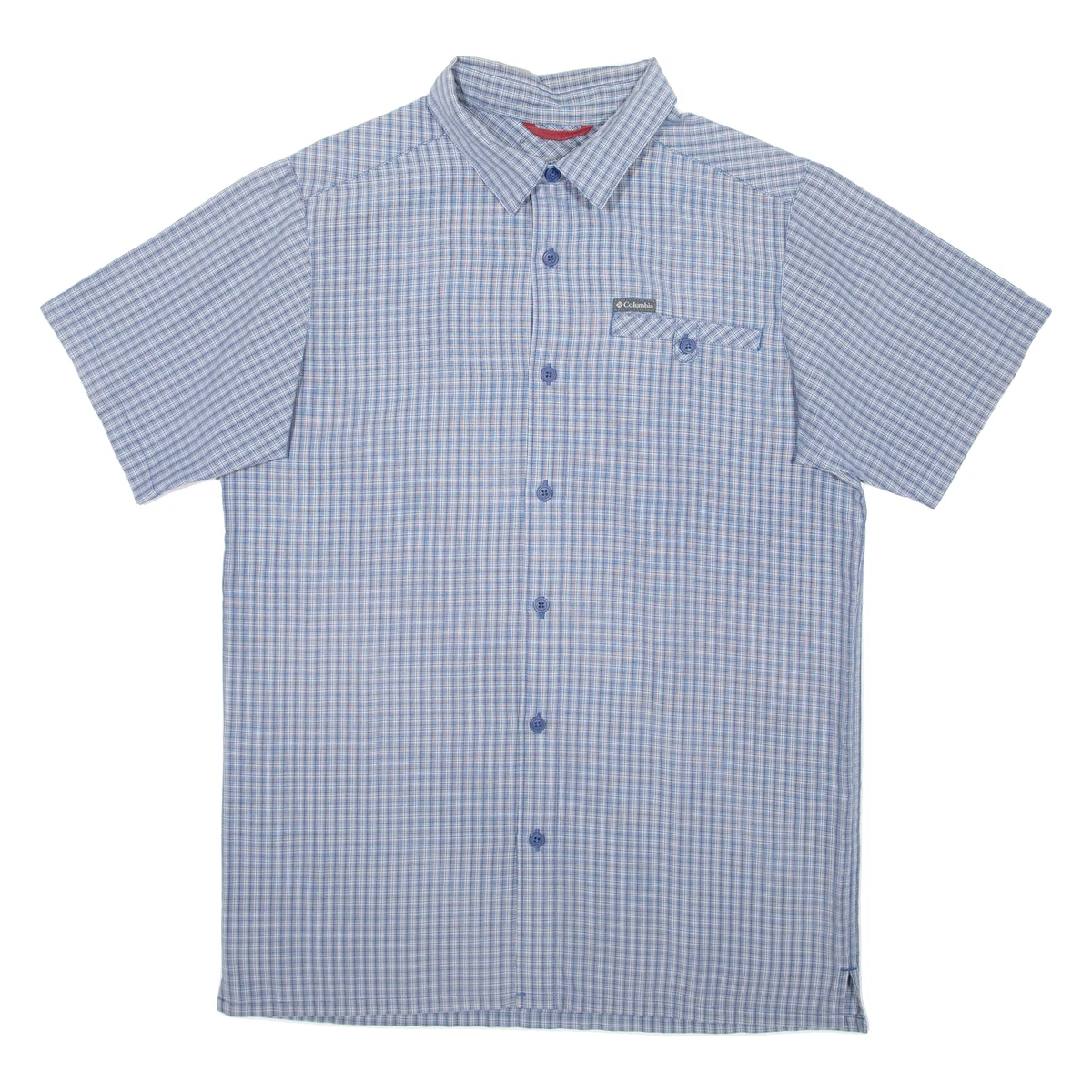 Chemise Columbia PFG verte uni manches courtes taille XXL #120e