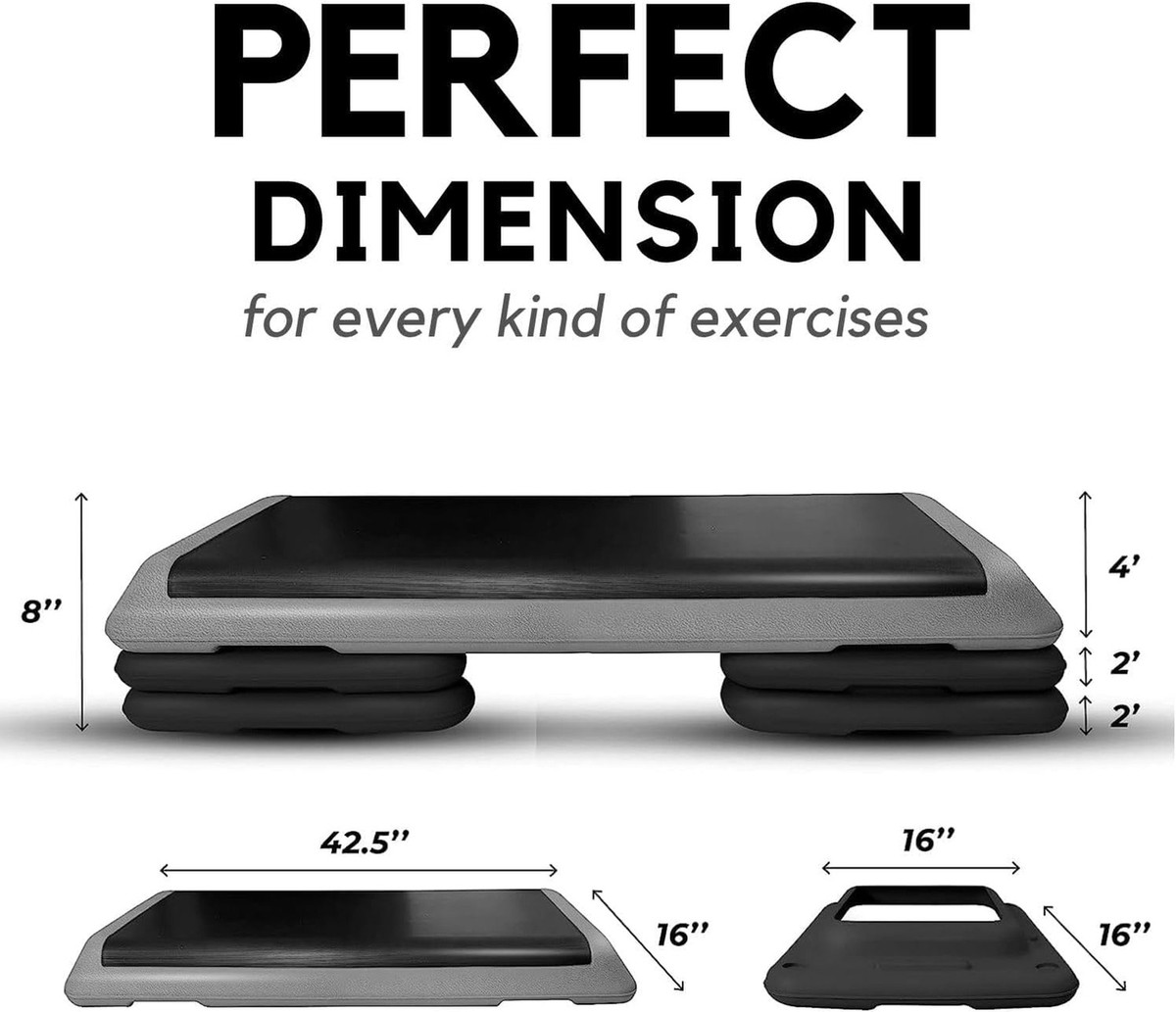 Yes4All Adjustable Workout Aerobic Exercise Step Platform Health Club Size eBay