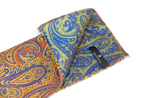 Lord R Colton Masterworks Pocket Square - Carnivale Orange Silk - $75 Retail New - Picture 2 of 3