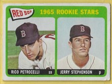 1965 Topps Rico Petrocelli Red Sox RC #74 (Ink on back)