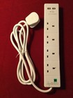 PEL00097 4 Gang 2 USB Surge Protected Extension Lead, 2m White