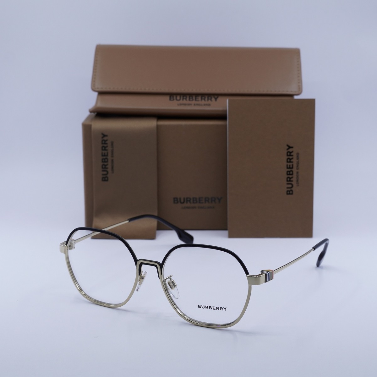 NEW Burberry BE1379D 1109 Black/Silver 55mm Eyeglasses | eBay