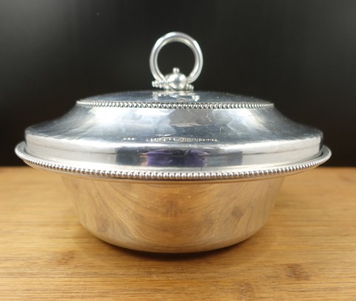 Vintage B.W. Buenilum gehämmertes Aluminium Pyrex 1 QT Kasserolle Servierschale & Deckel - Bild 1 von 12