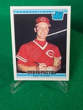 1992 Donruss Rated Rookie Steve Foster #420 RC Cinncinnati Reds 