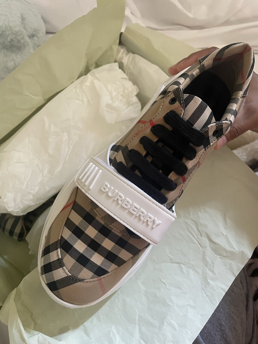 BURBERRY Vintage Check Cotton Sneakers eBay