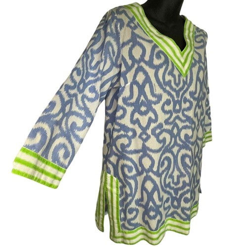 Gretchen Scott Designs Arabesque Tunic Top Blouse Swim Cover Up Size Small - Picture 8 of 10