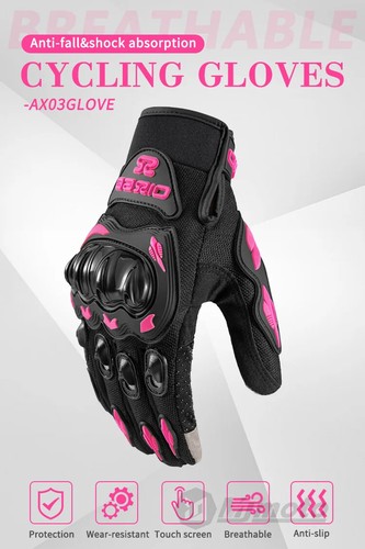 Lady's Motorcycle Gloves Women Summer Mesh Breathable Motocross Motorbike Racing - Imagen 9 de 18