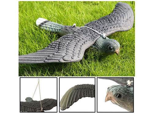 Falco Finto Spaventapasseri Dissuasore Statua Spaventa Scaccia Piccioni Uccelli - Foto 6 di 10