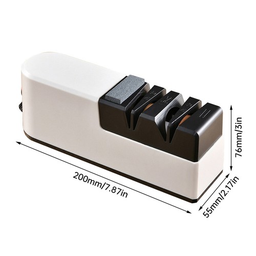 Portable Electric Knife Sharpener Professional Kitchen Sharpening Stone Grinder - Picture 9 of 11