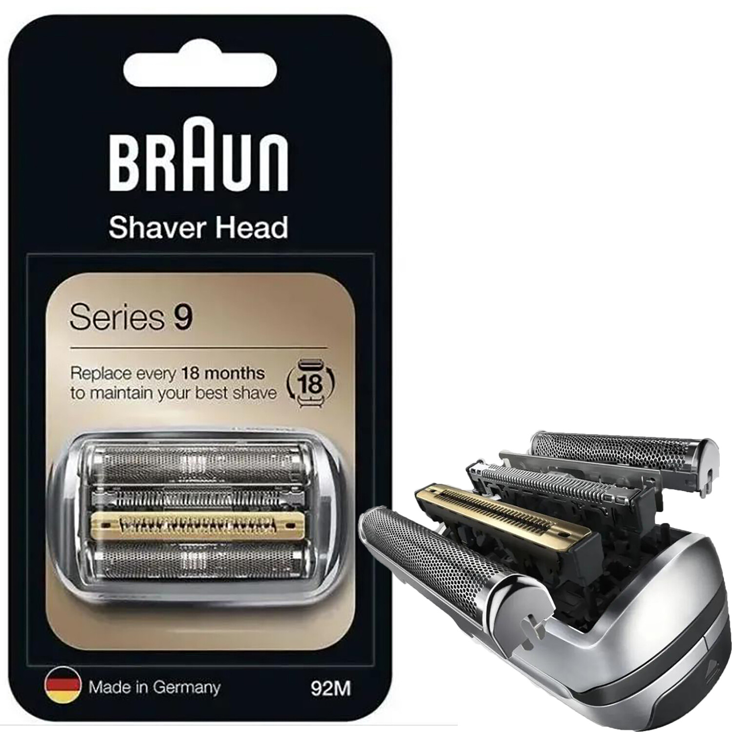 Braun Series 9 Replacement Shaver Head 92M for Electric Razors  -image