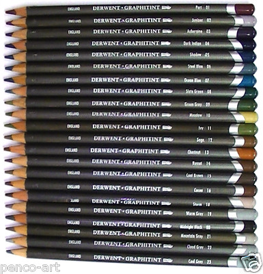 Single Derwent Graphitint pencils 
