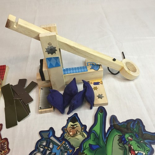 Holz Katapult Sitzsack Spiel mit Standzielen Beschreibung prüfen - Bild 4 von 12