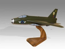 English Electric Lightning F2A RAF Olive Drab Wood Airplane Model Small 1/72