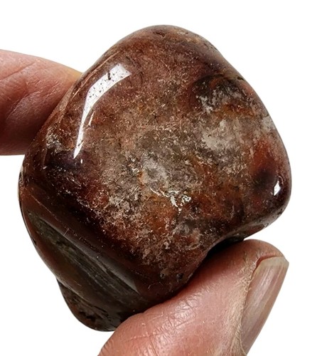 Amphibol Quarz Kristall Geist Phantompunkt Brasilien 28,2 Gramm - Bild 3 von 3