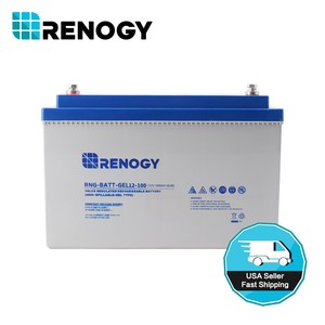 Renogy 100Ah 12V Deep Cycle Pure GEL Battery Rechargeable ...
