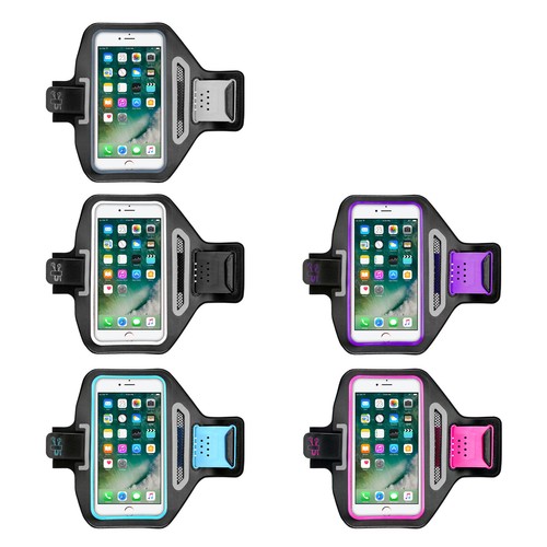 Sports Gym Slim Running Armband for Apple iPhone 14 13 12 mini 11 Pro Max XS X - Picture 2 of 8