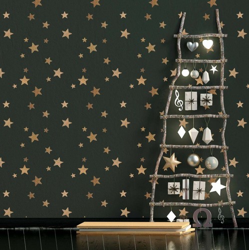Plantilla de muebles de pared reutilizable de repetición de racimo de estrellas de 5 puntos Dizzy Duck - Imagen 2 de 6