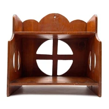 VTG Wood Shelf Sun Solar Cross Viking Norse Sun Wheel of Life Celtic Design 14"