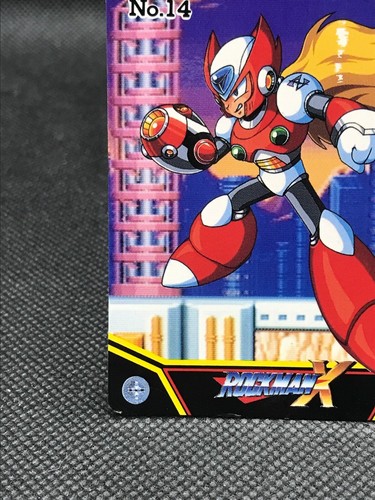 Zero MEGA MAN X CARD DASS TCG CAPCOM BANDAI 1995 JAPAN Vintage Rare No.14 F/Sa - Picture 3 of 12